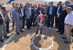 کلنگ زنی نیروگاه خورشیدی ۱۵ مگاواتی در شهرک صنعتی پرند + تصاویر