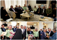 تجلیل مسئولان شهر پرند از خانواده شهید مدافع امنیت + عکس
