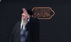 اولین شب مراسم عزاداری شهادت حضرت زهرا(س) با حضور رهبر انقلاب برگزارشد