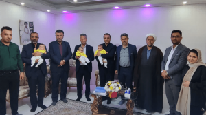 دیدار شهردار و اعضای شورای اسلامی نصیرشهر با خانواده دارای فرزند سه قلو + عکس