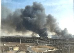 تکذیب شایعه انفجار در پرند / منشأ دود، آتش‌سوزی نیزارهای رودشور است + فیلم