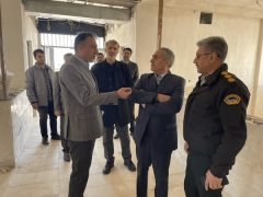 بازدید فرماندار رباط‌ کریم از روند احداث کلانتری‌های ۱۹ و ۲۱ و دادسرای در حال ساخت پرند + عکس