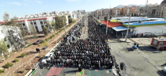 نماز باشکوه عید سعید فطر در شهر پرند برگزار شد + فیلم و تصاویر
