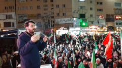 اجتماع میثاق با امام شهید و بیعت با رهبر انقلاب با یاد شهدای دانش‌آموز میناب در پرند + فیلم و تصاویر