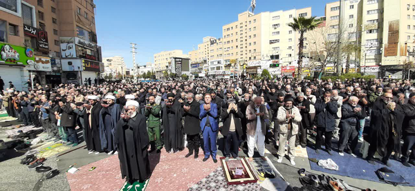 نماز جمعه در میدان نبرد استقلال پرند برگزار شد + فیلم و تصاویر