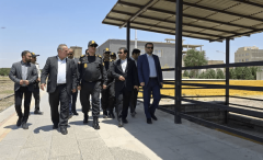 بازدید فرمانده پلیس راه‌ آهن کشور از پروژه‌های شهرداری رباط‌کریم + فیلم و تصاویر