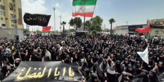 اجتماع بزرگ عزاداران و هیئات مذهبی شهر پرند در تاسوعای حسینی + تصاویر