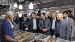 بازدید میدانی مسئولان از دومین نمایشگاه مشاغل خانگی و اقوام شهر پرند + فیلم و عکس