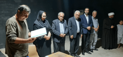 برگزاری مراسم نمایشنامه خوانی و تجلیل از استاد مرادی در پرند + تصاویر