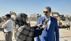 اجرای عملیات نصب سیون و تیرهای فرعی پل زیرگذر راه‌آهن وهن‌آباد شهرستان رباط‌کریم + فیلم و تصاویر