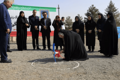 آیین کلنگ‌زنی بازارچه مشاغل خانگی بانوان در شهر پرند + عکس